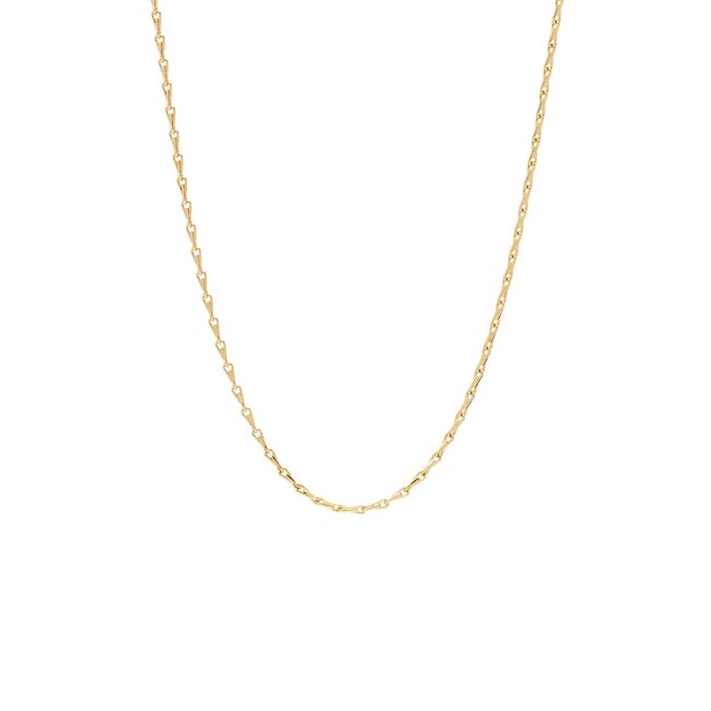 Anna + Nina Radiant Plain Necklace Gold Plated