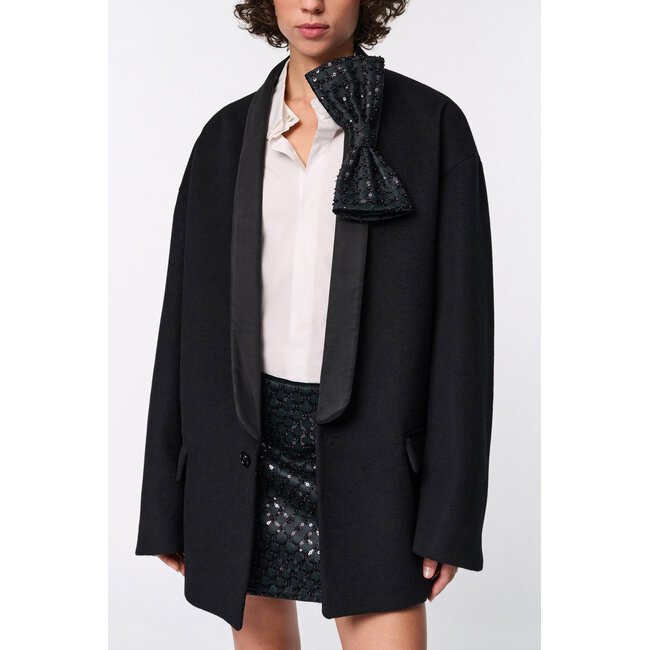 Sparkling statement bow graphite