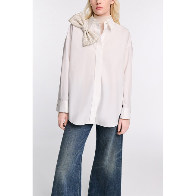 Sparkling statement bow pearl