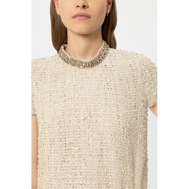 Luisa Cerano Tweed-Shiftdress