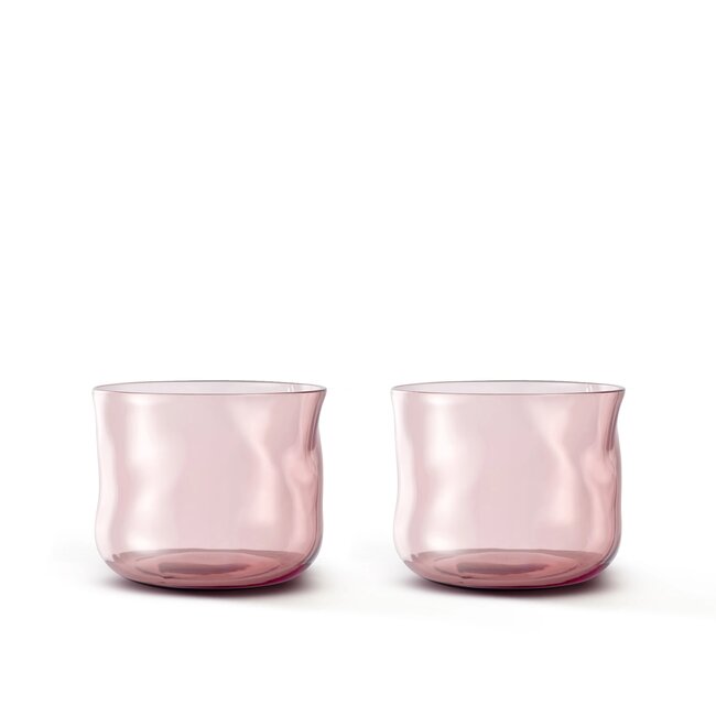 PAVEAU Swirl Small Tumbler Glasses - Silt - Set of 2 pieces
