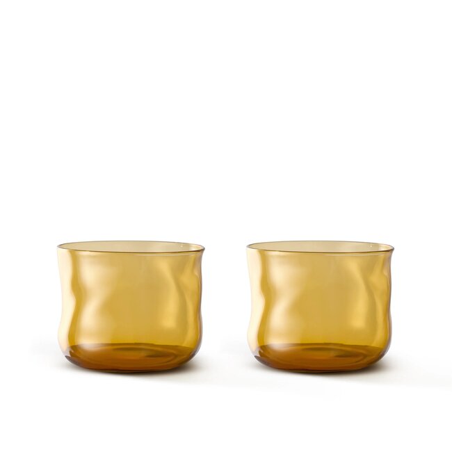PAVEAU Swirl Small Tumbler Glasses - Dune - Set of 2 pieces