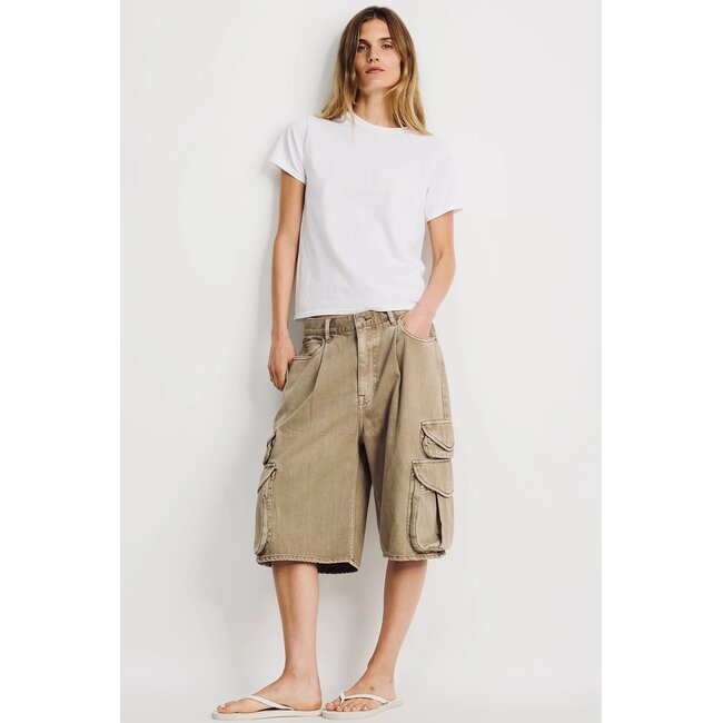 DENIMIST Kelby cargo short worn khaki