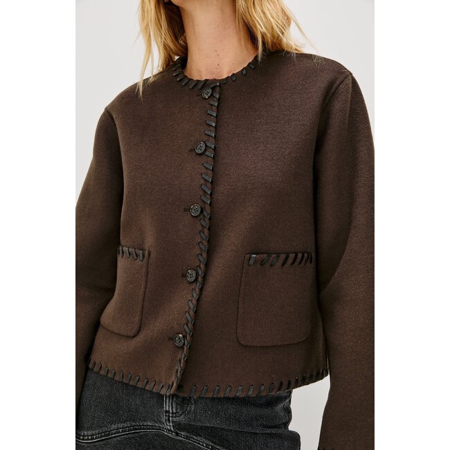 Rails Melanie jackje in dark brown