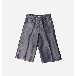 GANNI GANNI Shiny Weft Denim Shorts