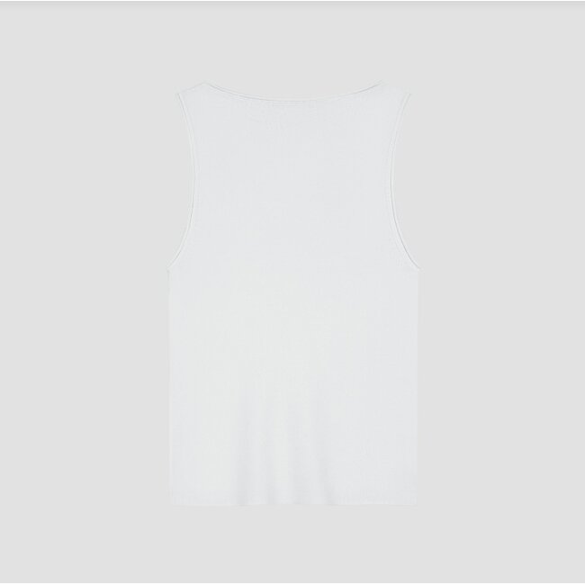 Olaf Retro logo sleeveless knit offwhite
