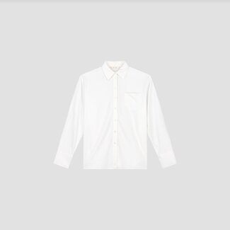 Olaf Olaf Drapey asymmetric shirt optical white