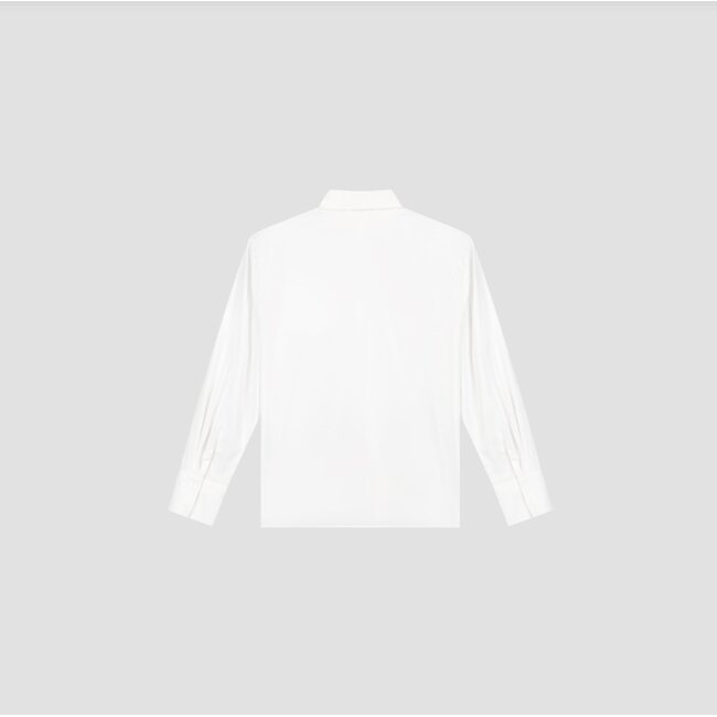 Olaf Drapey asymmetric shirt optical white