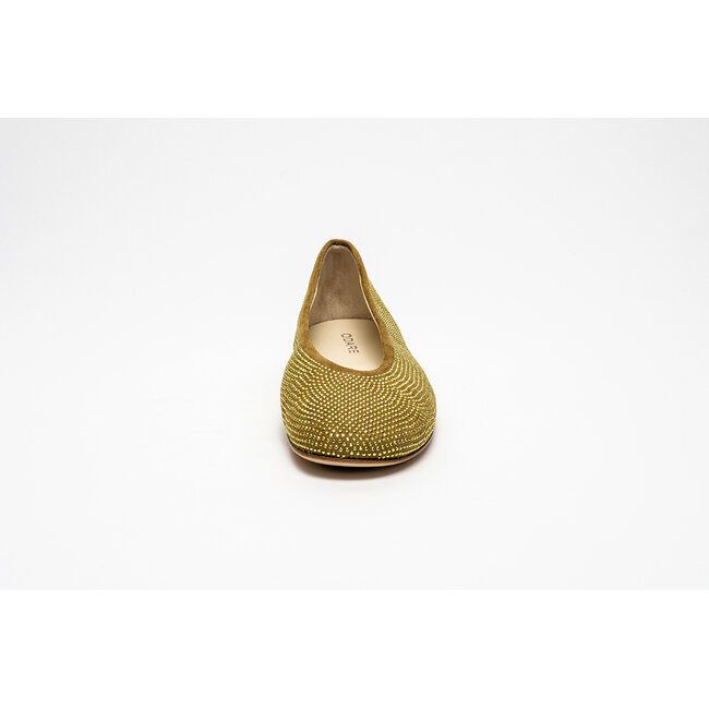 Odare Lilly Camoscio ballerina - Aloe (strass green)