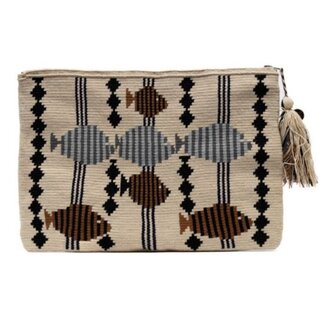 GUANABANA GUANABANA Clutch bag - beige & brown