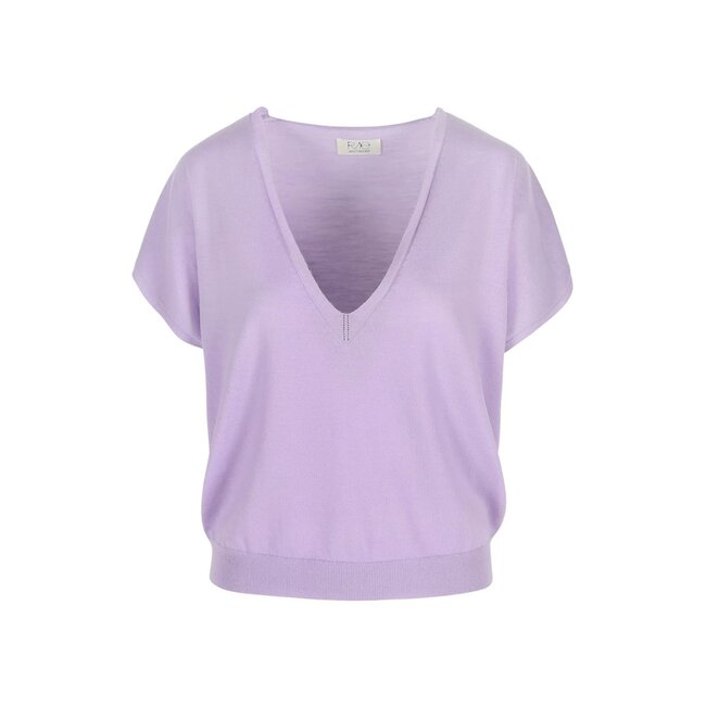 RAE Antwerp Ronnie lilac boxy top