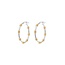 Anna + Nina Dual Hoop Earrings Silver