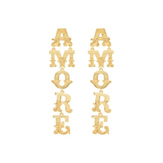Anna + Nina Anna + Nina Amore Studs Gold Plated