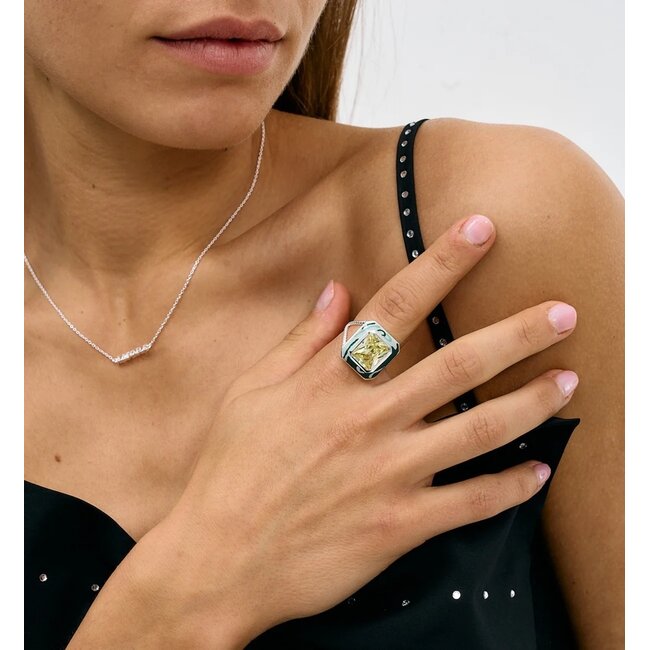 Anna + Nina Amore Necklace Silver