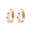 Anna + Nina Tutti Frutti Hoop Earrings Gold Plated