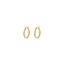 Anna + Nina Anna + Nina Small Relic Hoop Earrings Gold Plated