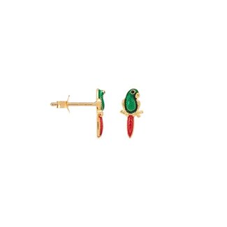 Anna + Nina Anna + Nina Single Bird Of Paradise Stud Gold Plated