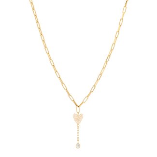 Anna + Nina Anna + Nina Dolce Heart Choker Gold Plated
