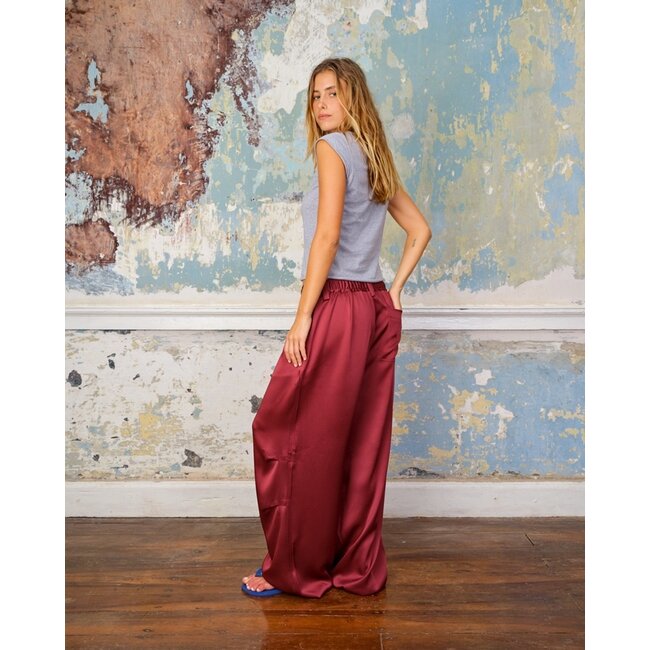 Sea me Happy Chuck Pants Satin Crêpe