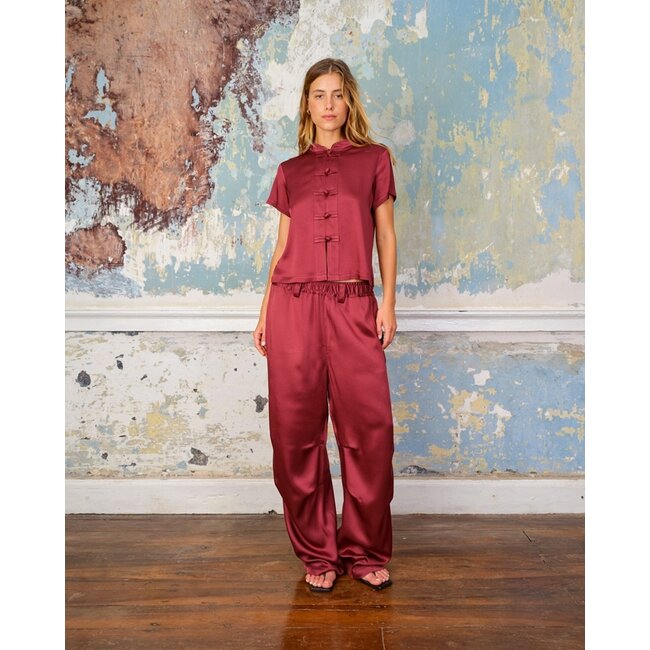 Sea me Happy Chuck Pants Satin Crêpe