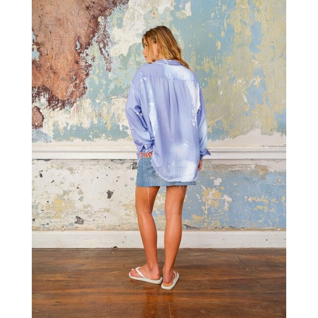 Sea me Happy Harvey Shirt Striped Destressed