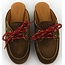 Posa Boat Loafer Mule – Suede Dark brown