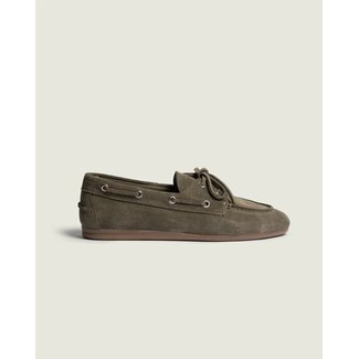 Posa Posa Boat Loafer Brushed – Suede Khaki