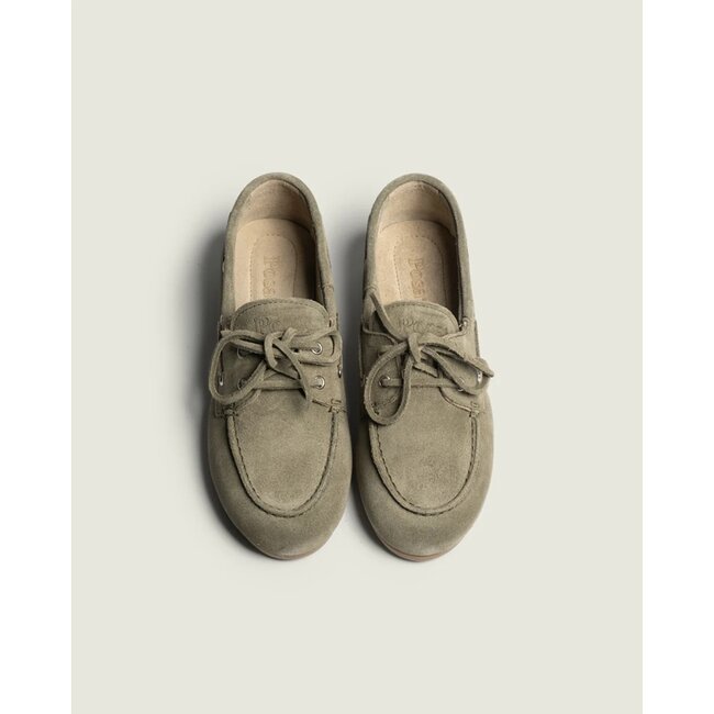 Posa Boat Loafer Brushed – Suede Khaki