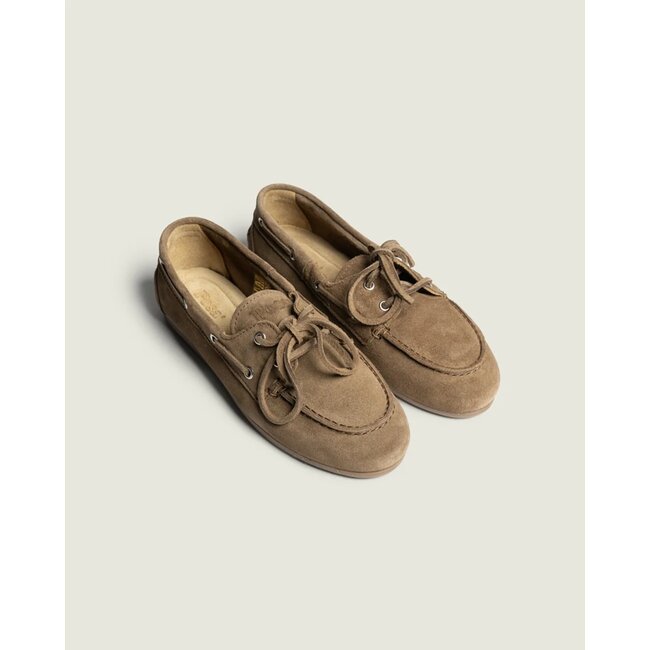 Posa Boat Loafer Brushed – Suede Light chocolate