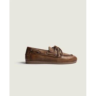 Posa Posa Boat Loafer Brushed – Leather Brown
