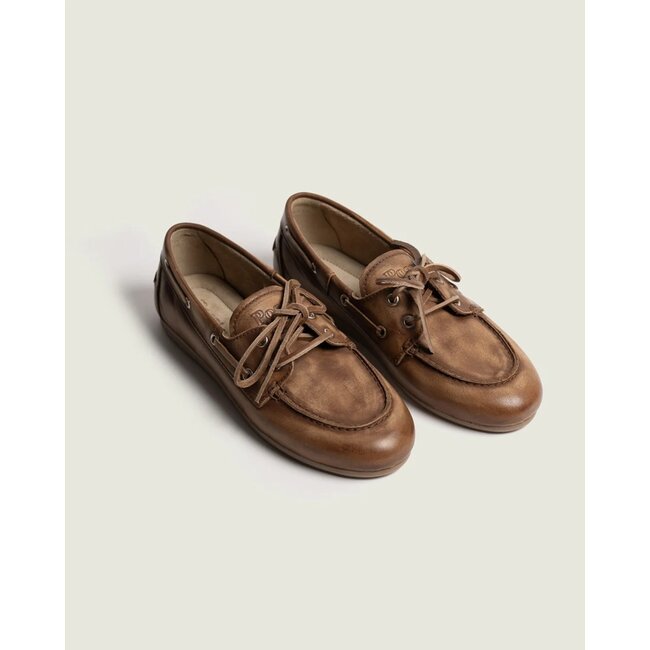Posa Boat Loafer Brushed – Leather Brown
