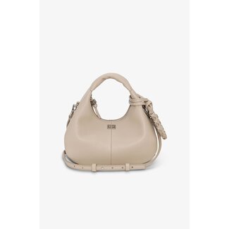 GANNI GANNI Hobo Mini Grained White Pepper