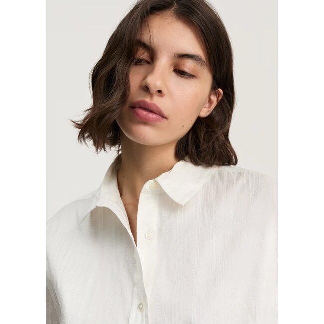 Aiayu Shirt Silk Pure Ecru