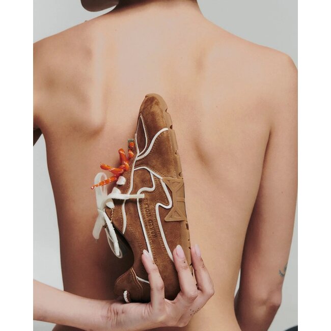 Naked Wolfe Adored tan/white suede