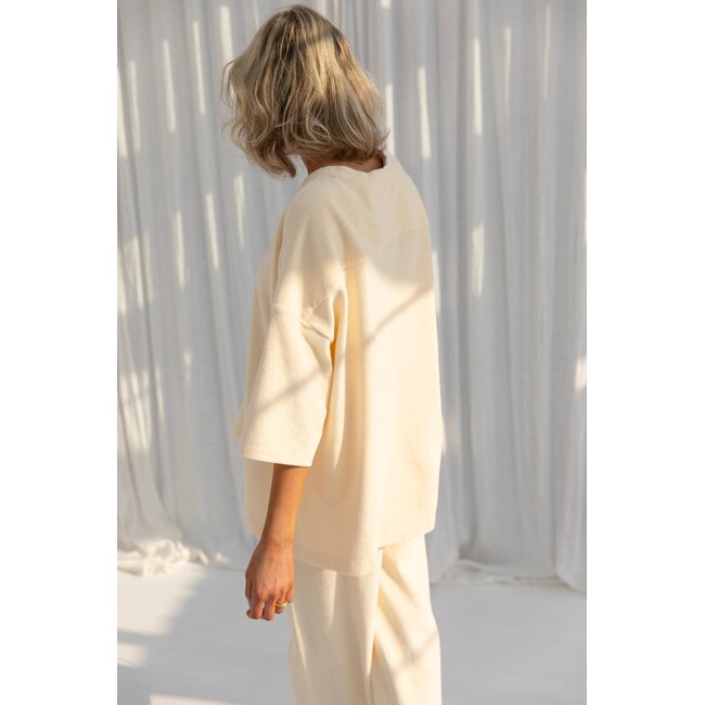 Bongusta Naram oversized shirt vanilla