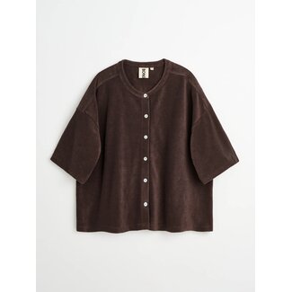 Bongusta Bongusta Naram oversized shirt coffee