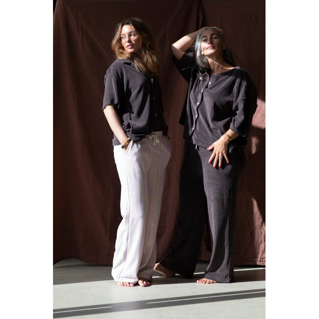 Bongusta Naram oversized shirt coffee