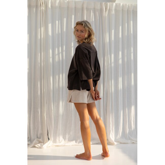 Bongusta Naram gym shorts moonbeam