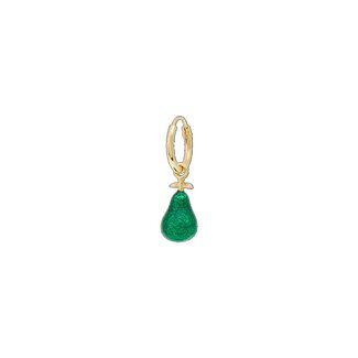Anna + Nina Anna + Nina Single Lush Pear Ring Earring Gold Plated