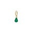 Anna + Nina Single Lush Pear Ring Earring Gold Plated