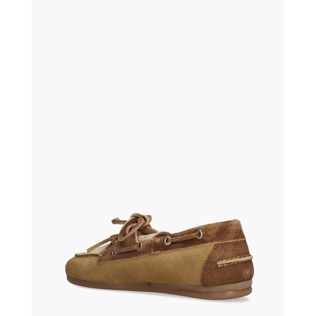 Posa Boat Loafer Patched Tan