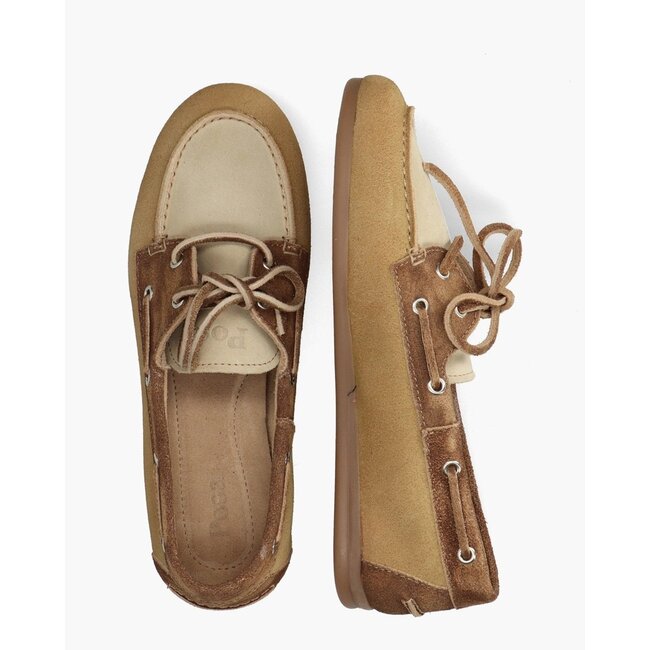 Posa Boat Loafer Patched Tan