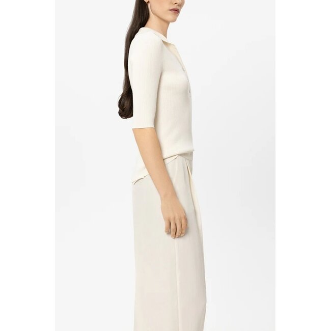 Luisa Cerano Polo with crochet details