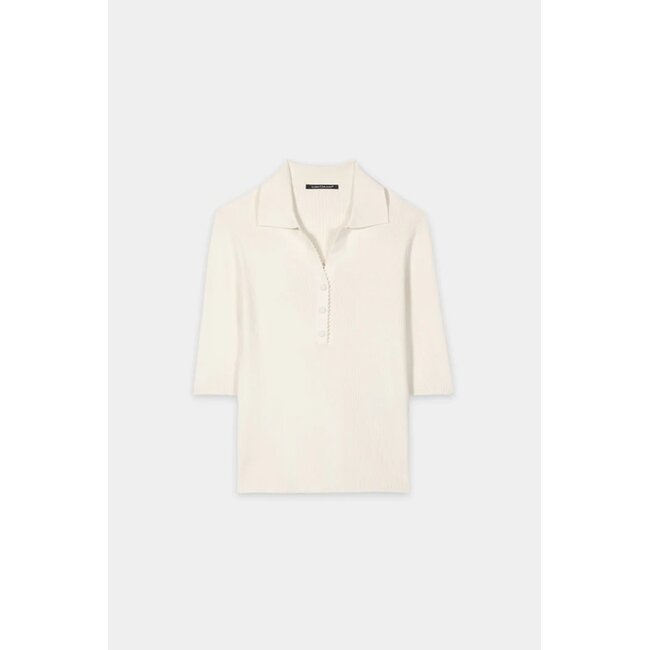Luisa Cerano Polo with crochet details