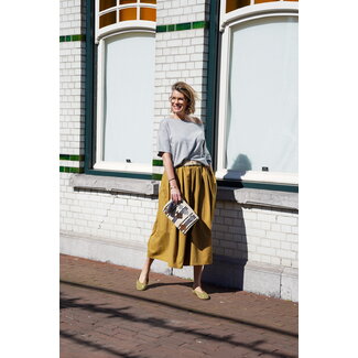 AOAP AOAP Nylon Long Culottes Camel Beige