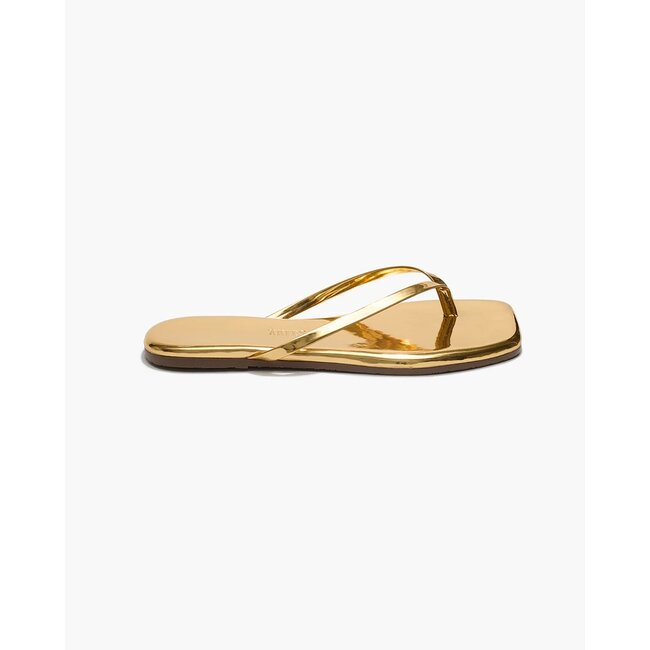 TKEES Square Toe Lily Mirror Gold