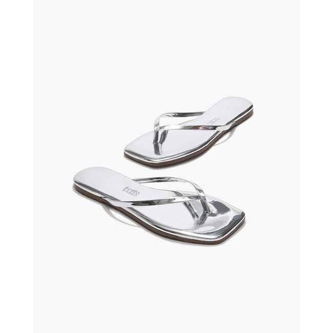 TKEES Square Toe Lily Mirror Chrome