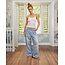 Sea me Happy Atlanta Pants Washed Denim Striped