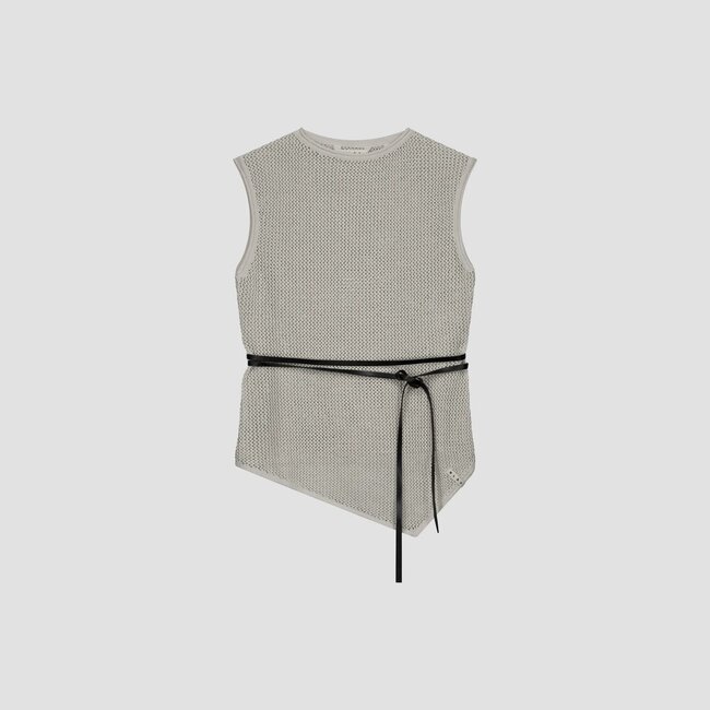 Olaf Linen open knit top