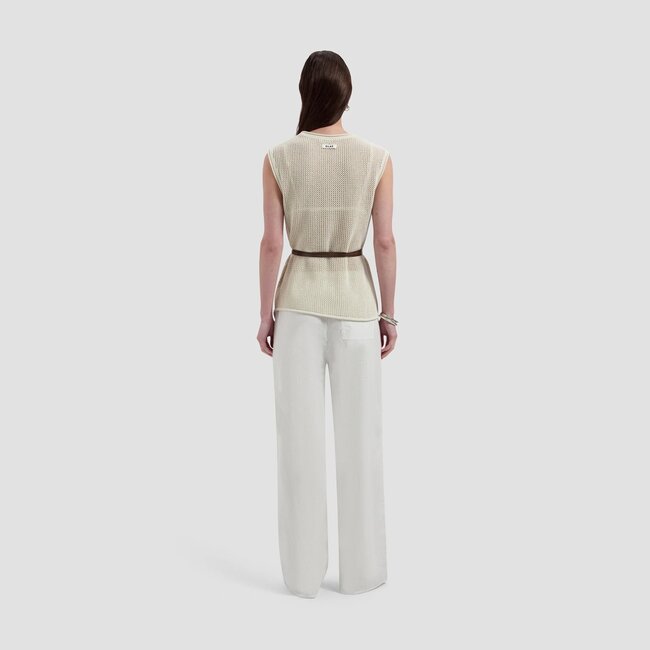 Olaf Linen open knit top